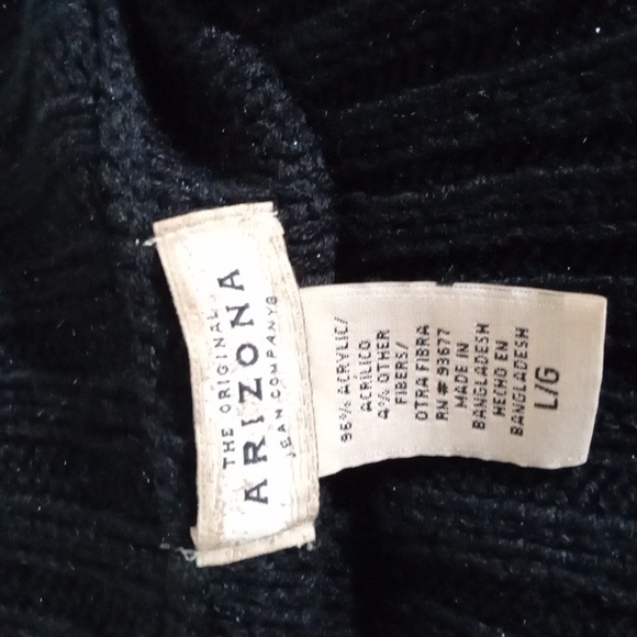 THE ORIGINAL ARIZONA JEAN COMPANY BLACK SWEATER - Picture 6 of 8